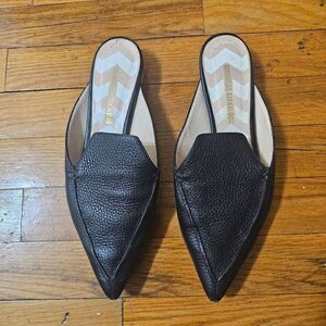 Nicholas Kirkwood BEYA Gold Leather Pointed Toe Slip On Flats Women’s Size 39